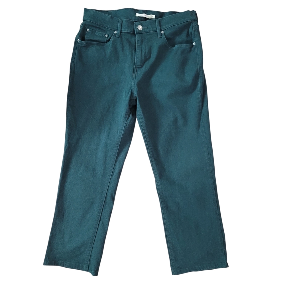 EUC Levi's 505 Teal Straight-Leg Jeans